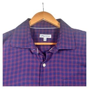 Peter Millar Men's Plaid Button-Down Shirt 👚 Size XL Cotton‎ Causal